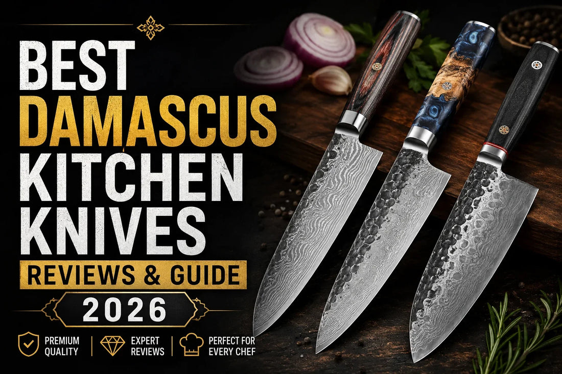 Best Damascus Kitchen Knives – Reviews & Guide 2026