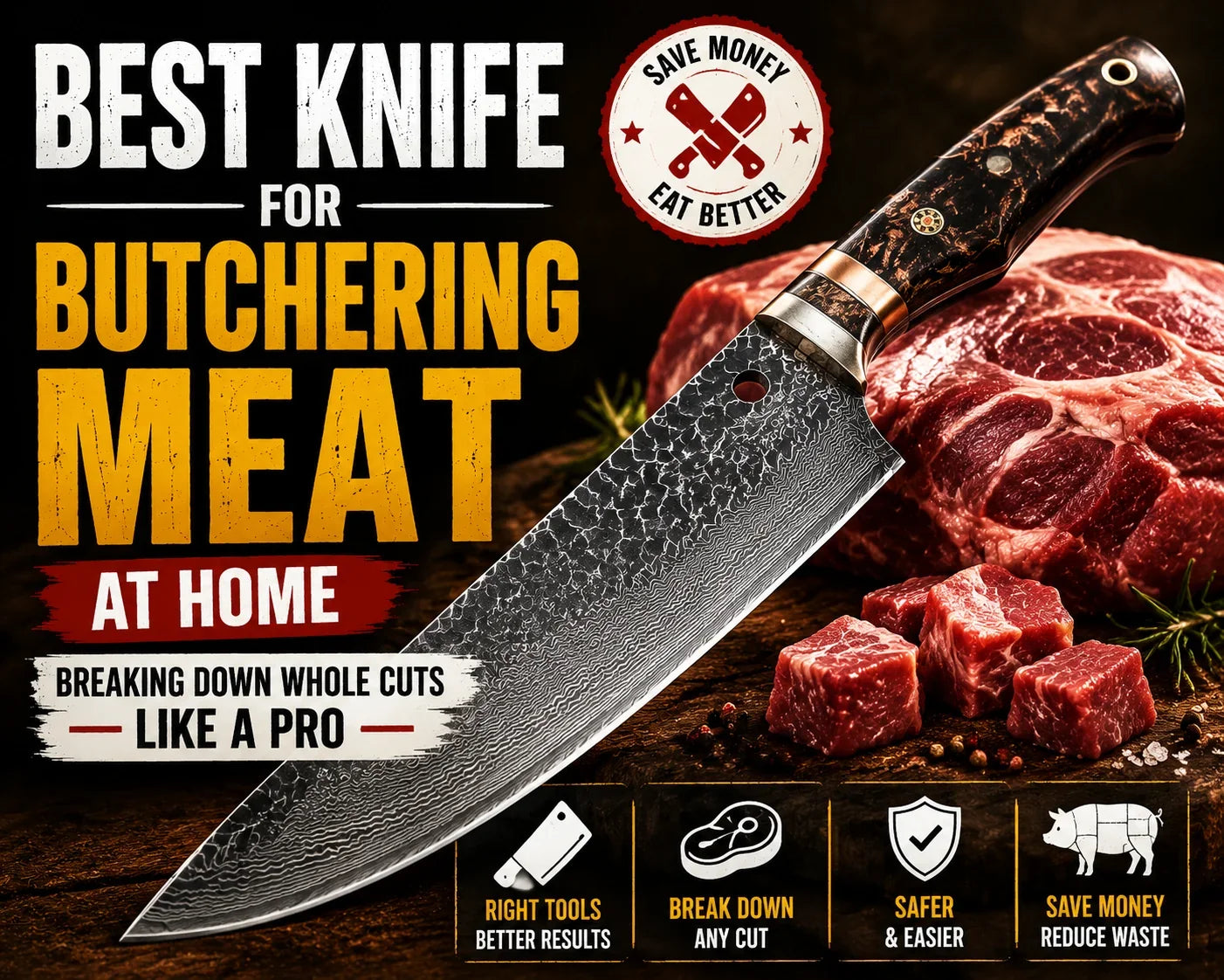 Best Knife for Butchering Meat at Home