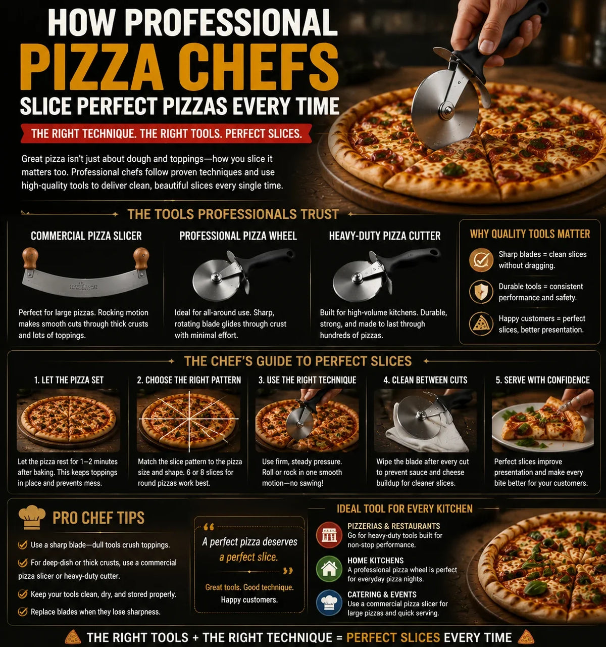 How Professional Pizza Chefs Slice Perfect Pizzas Every Time