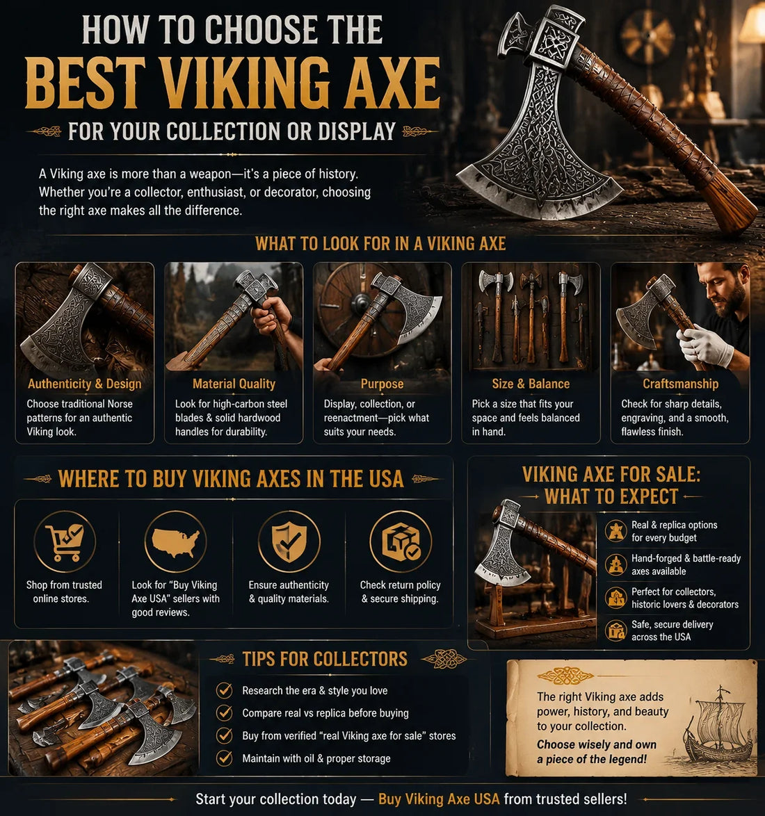 How to Choose the Best Viking Axe for Your Collection or Display