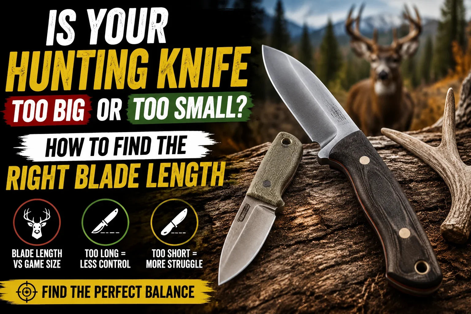 Is Your Hunting Knife Too Big or Too Small? How to Find the Right Hunting Knife Size
