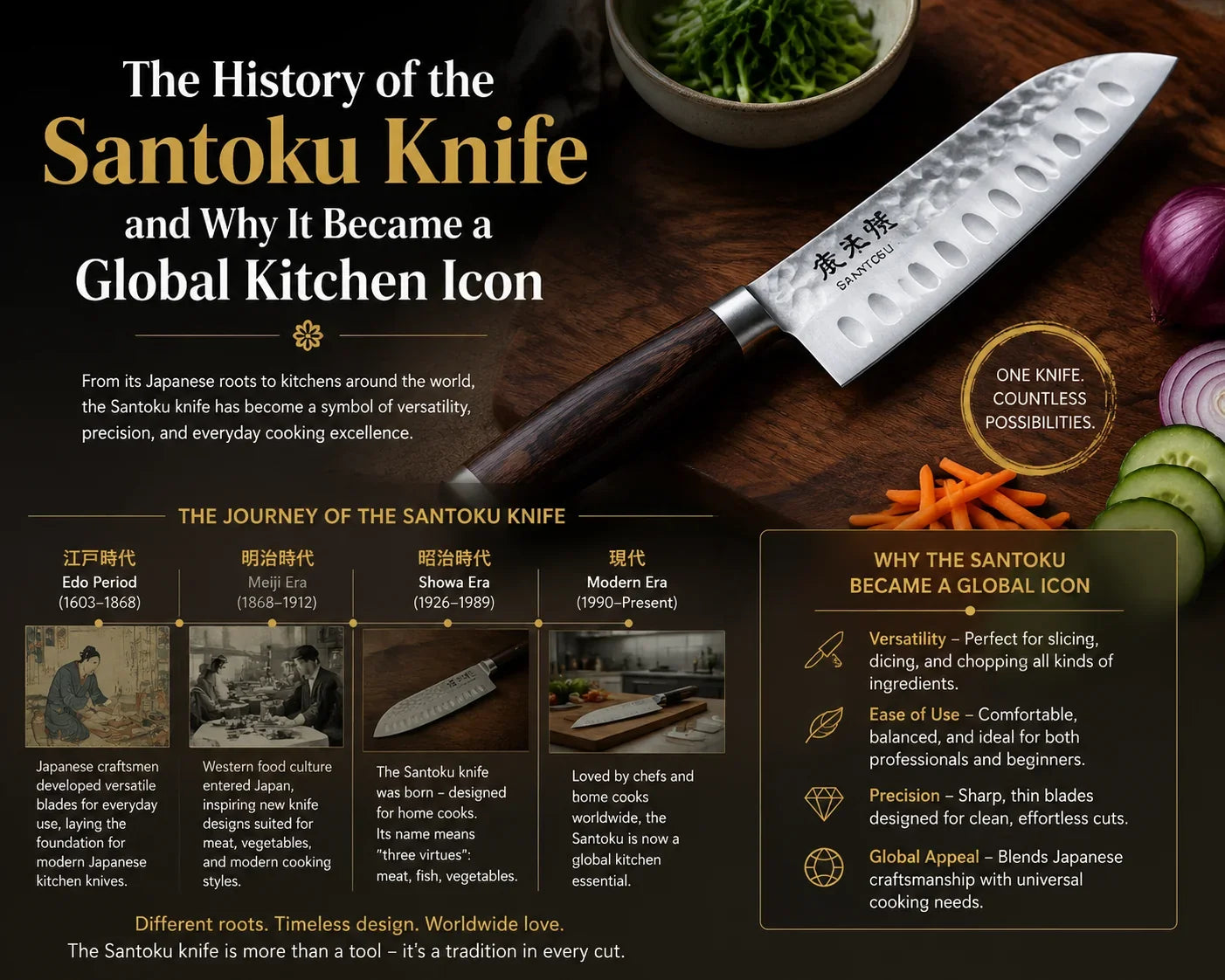 The History of the Santoku Knife and Why It Became a Global Kitchen Icon