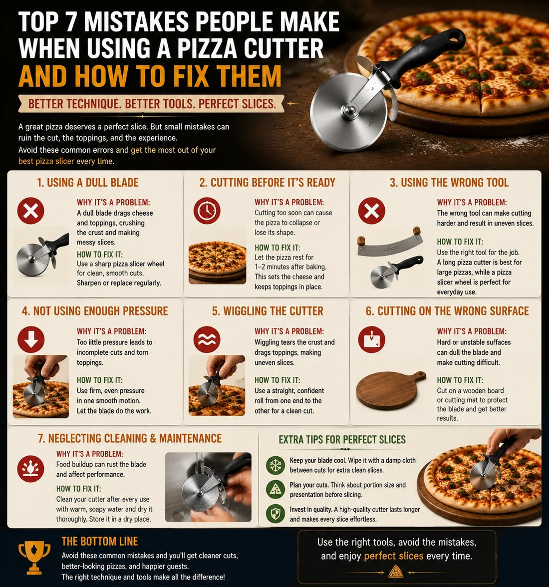Top 7 Mistakes People Make When Using a Pizza Cutter and How to Fix Them