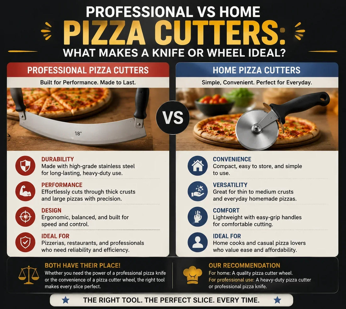 What Makes a Knife or Wheel Ideal? For Professional vs Home Pizza Cutters