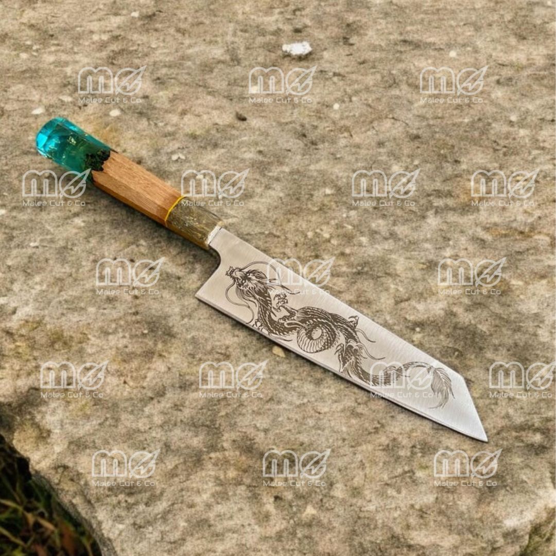 Handmade Dragon Kiritsuke Chef Knife – Carbon Steel Blade