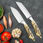 Custom Handmade 7-Piece Chef Knife Set – J2 Steel Blades