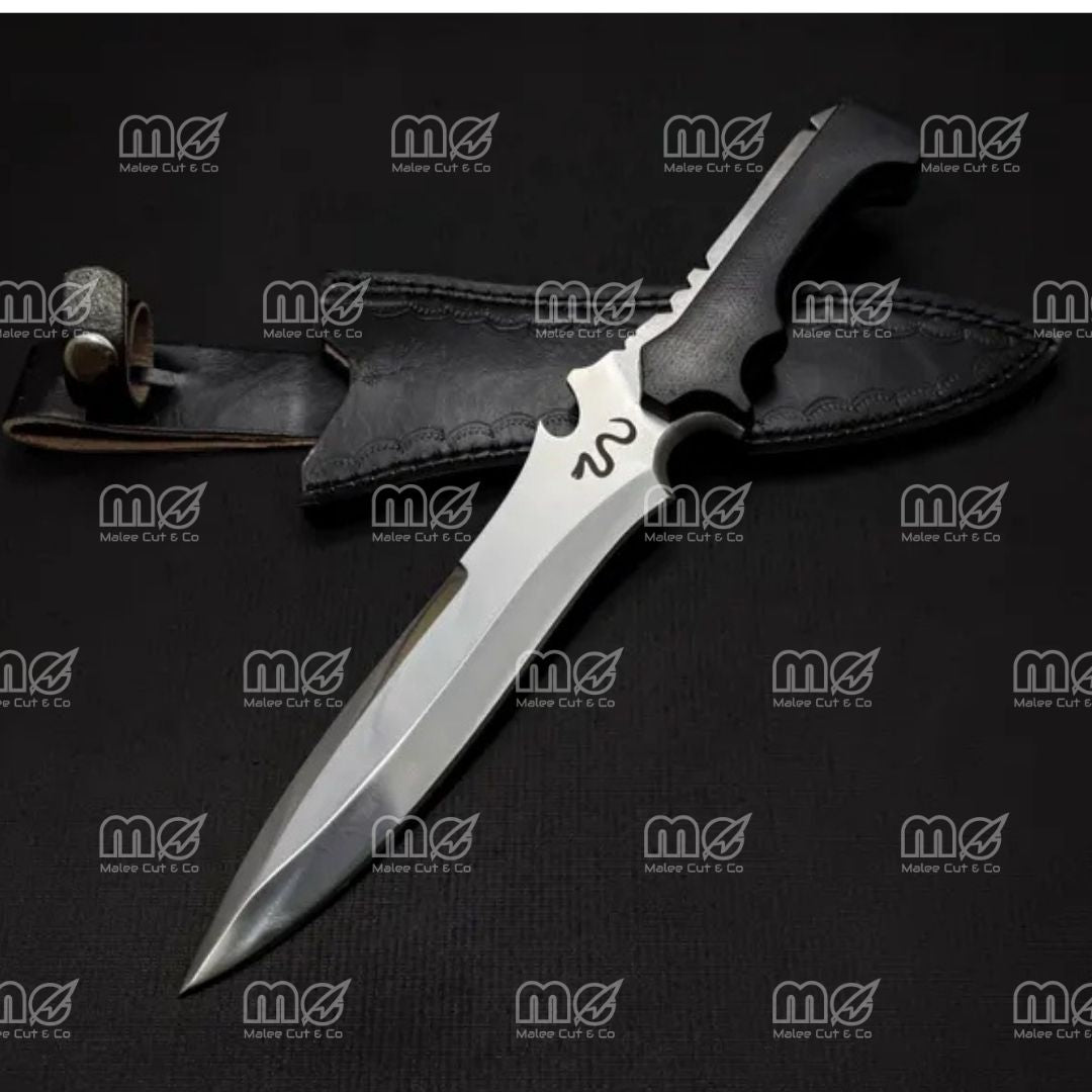 Jack Krauser Replica Hunting Knife – Premium RE4 Remake Prop With Leather Sheath