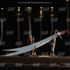 Handmade Zulfiqar Sword – Traditional Carbon Steel Imam Ali Sword With Velvet Handle