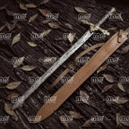 Damascus Steel Handmade Templar Knights Sacred Holy Sword