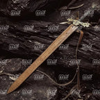 Hand Forged Damascus Steel Medieval Long Viking Sword | With Leather Sheath