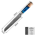 8-Piece VG-10 Japanese Steel Kitchen Knife Set