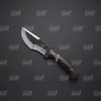 Tom Brown Tracker Knife – Carbon Steel Full Tang Blade with Rosewood Handle And Leather Sheath