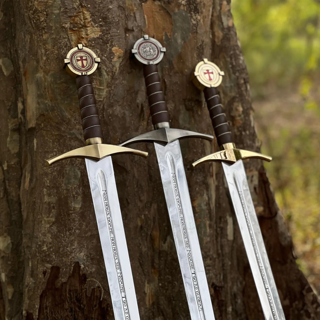 Personalized Accolade Templar Knights Sword With Custom Scabbard
