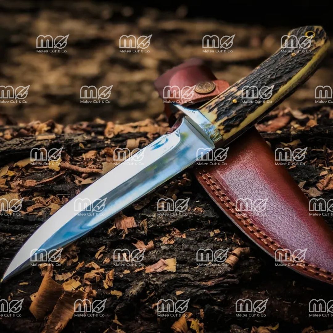 Lot of 3 Custom Handmade Bob Loveless Style Hunting Knives