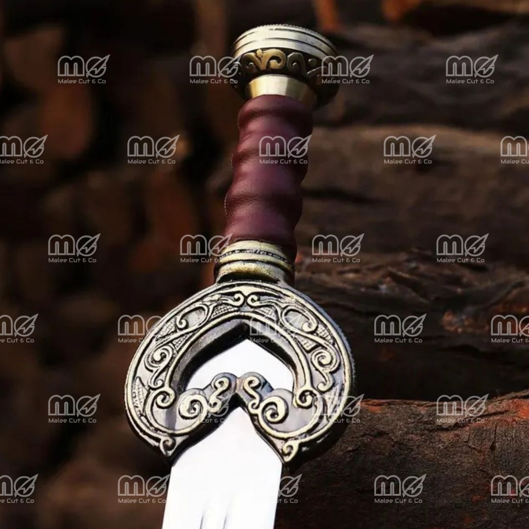 Handmade Templar Knight Sword – 40" Damascus Steel Blade With Cover