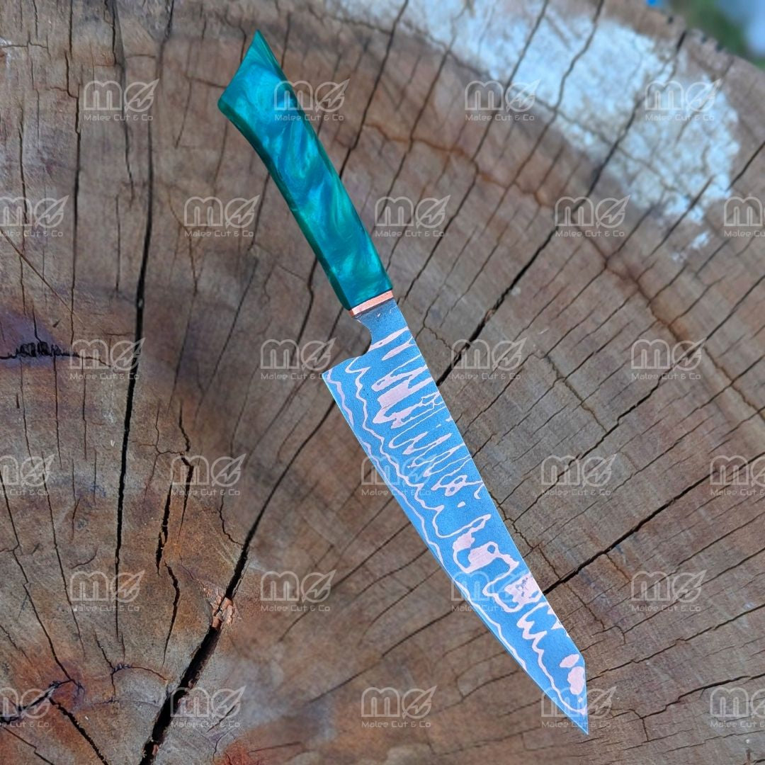 Handmade Copper Carbon Steel Chef Knife