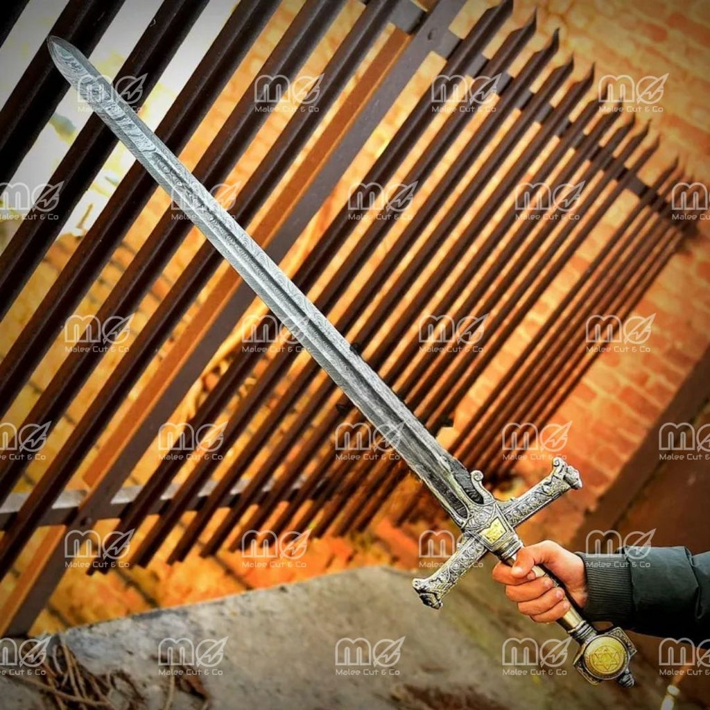 King Solomon Damascus Steel Sword