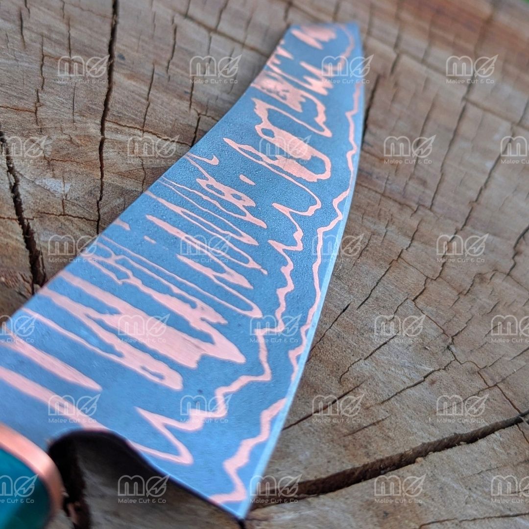 Handmade Copper Carbon Steel Chef Knife