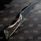 Custom Handmade D2 Steel Hunting Knife With Crown Stag Handle