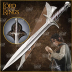 Hand-Forged Witcher 3 Geralt of Rivia Sword – Feline Steel & Silver Replica for Cosplay, Display, or Gifting