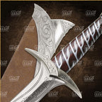Hand-Forged Witcher 3 Geralt of Rivia Sword – Feline Steel & Silver Replica for Cosplay, Display, or Gifting