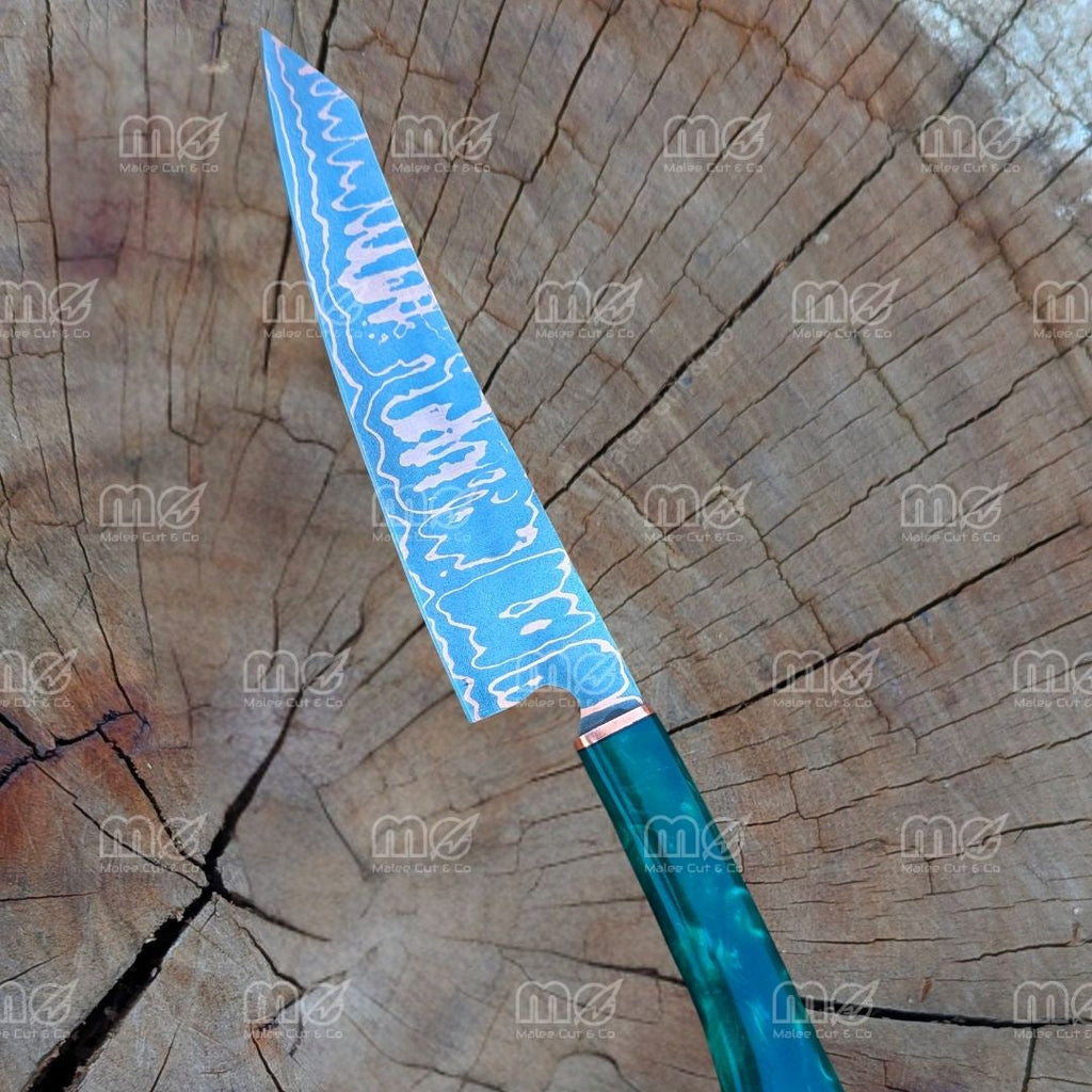 Handmade Copper Carbon Steel Chef Knife