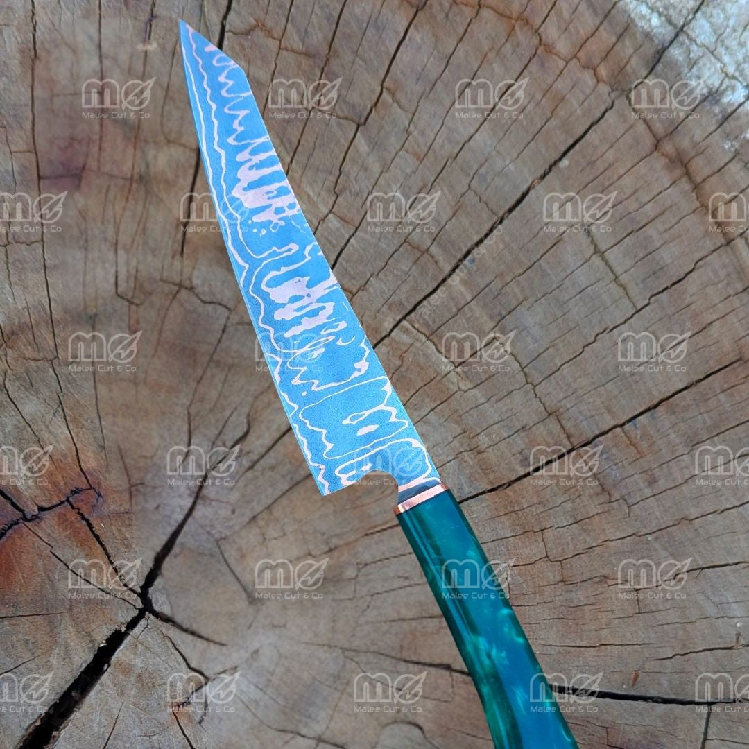 Handmade Copper Carbon Steel Chef Knife