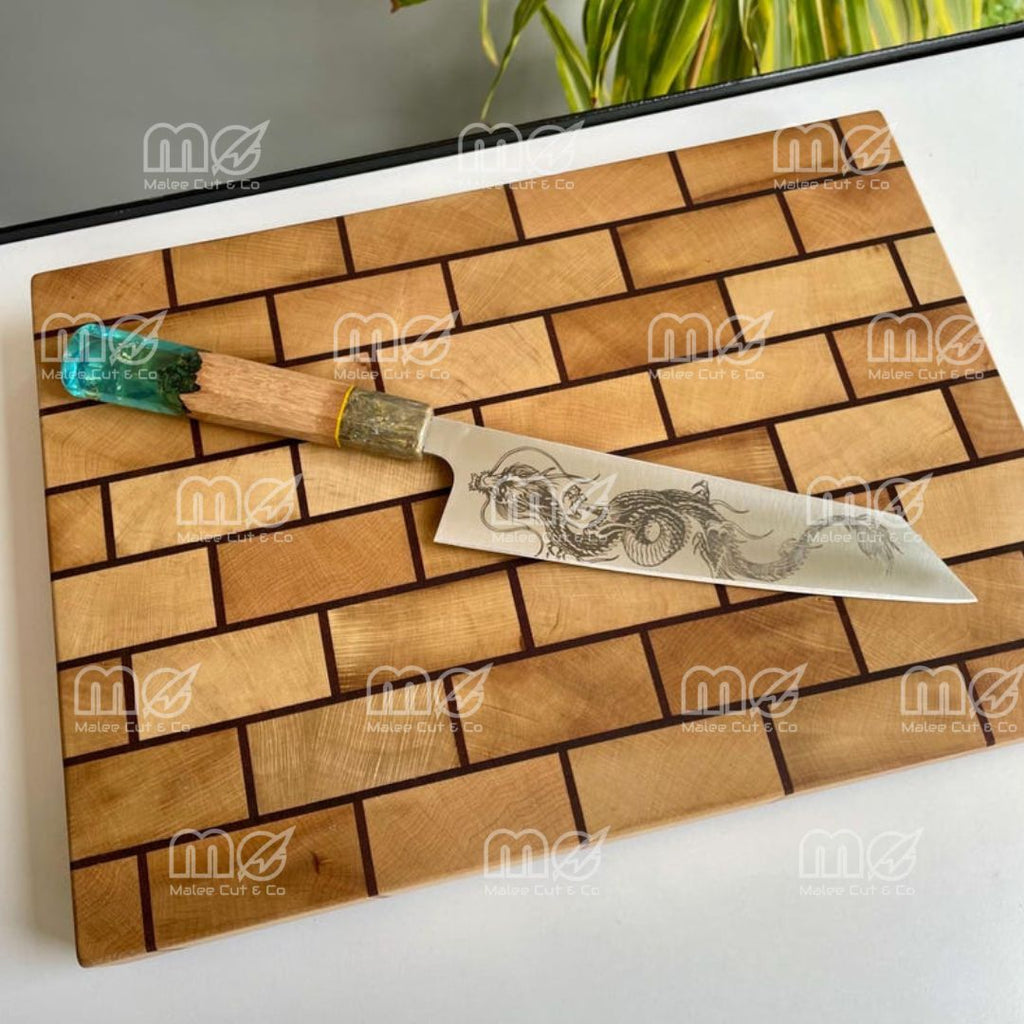 Handmade Dragon Kiritsuke Chef Knife – Carbon Steel Blade