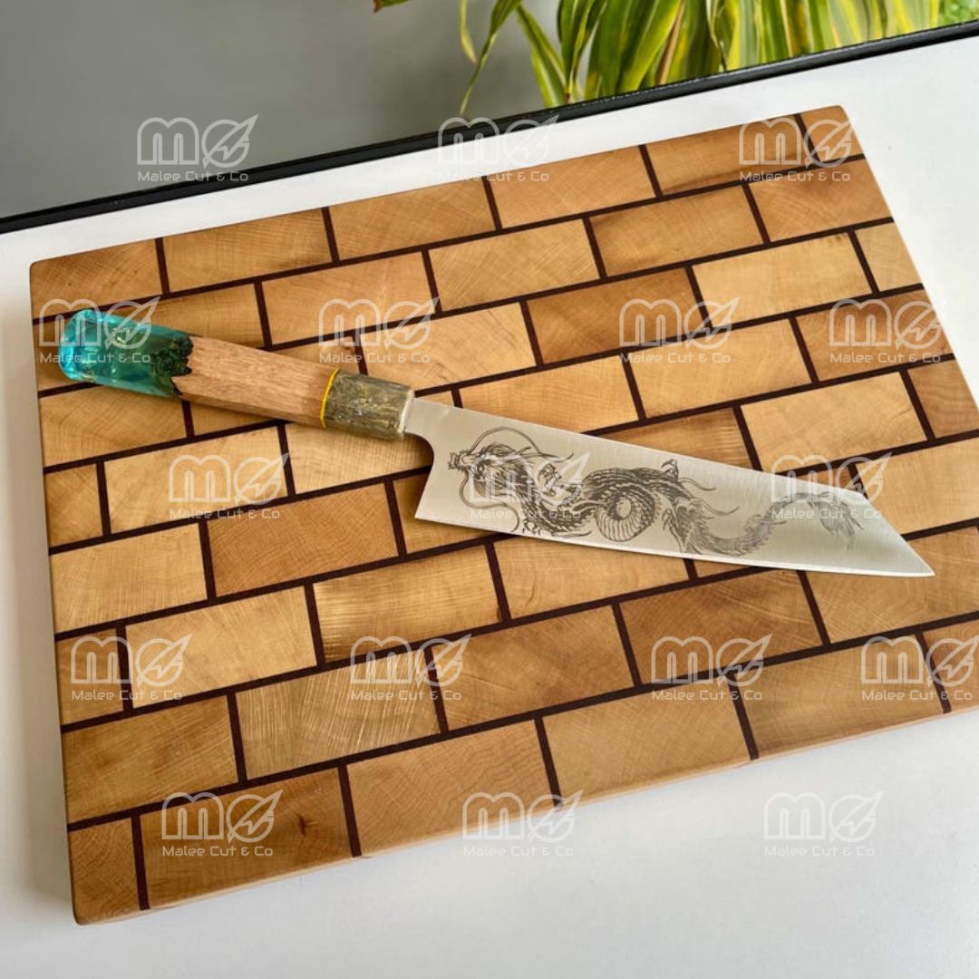 Handmade Dragon Kiritsuke Chef Knife – Carbon Steel Blade