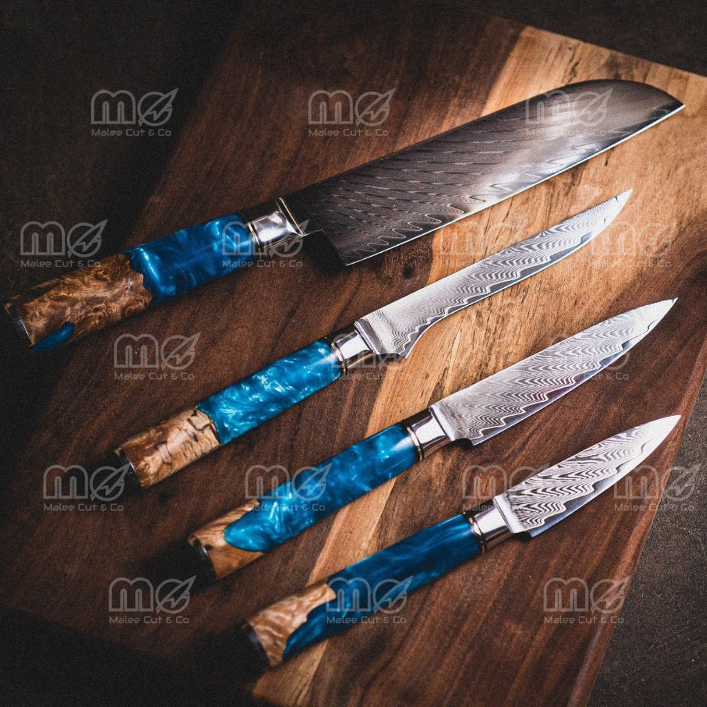 8-Piece VG-10 Japanese Steel Kitchen Knife Set