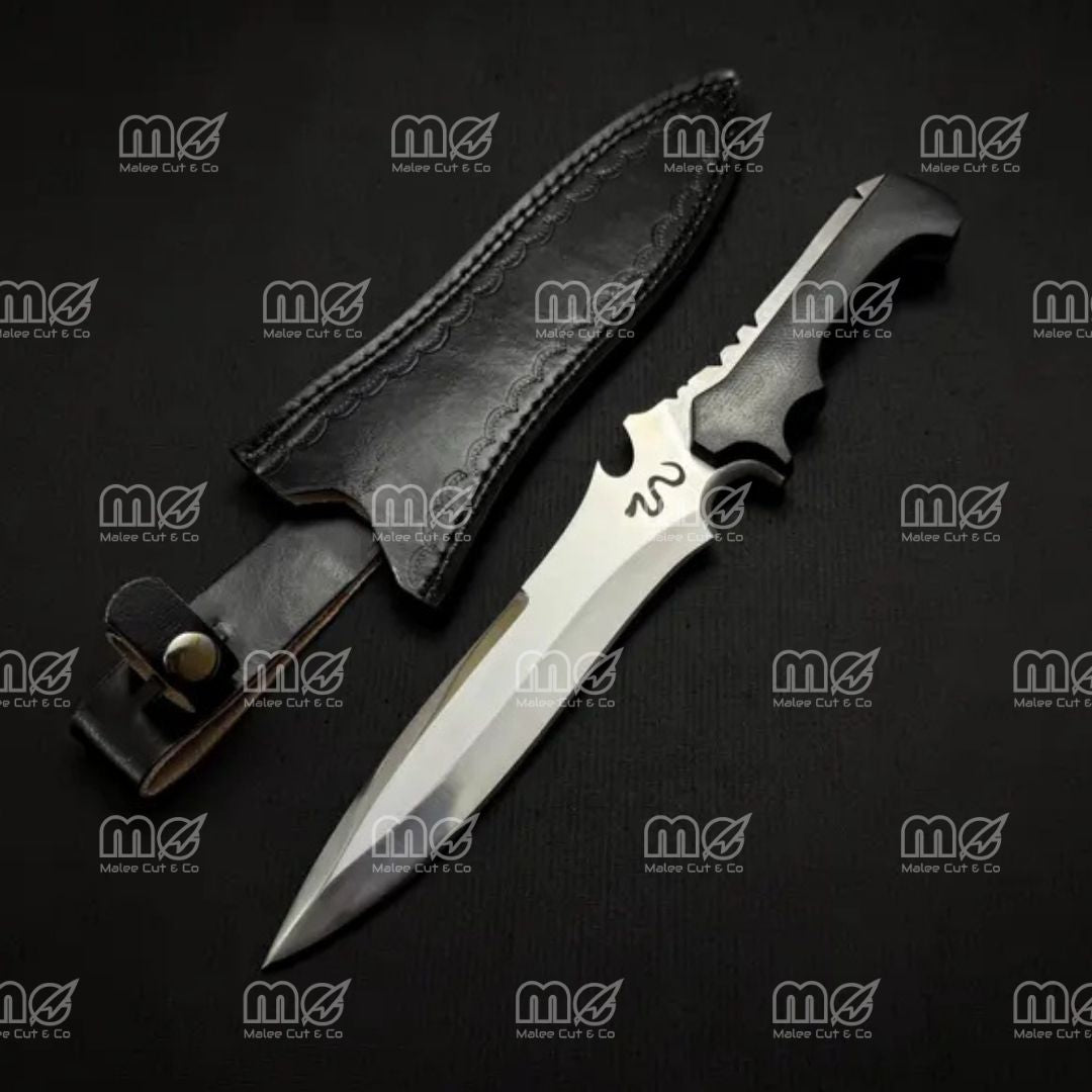 Jack Krauser Replica Hunting Knife – Premium RE4 Remake Prop With Leather Sheath