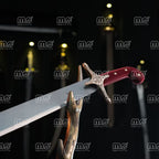 Handmade Zulfiqar Sword – Traditional Carbon Steel Imam Ali Sword With Velvet Handle
