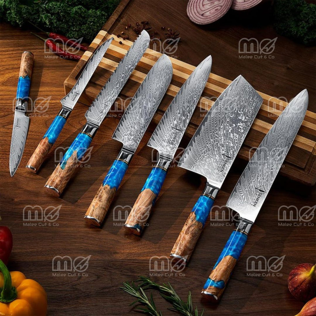 7-Piece Japanese VG10 Chef Knife Set