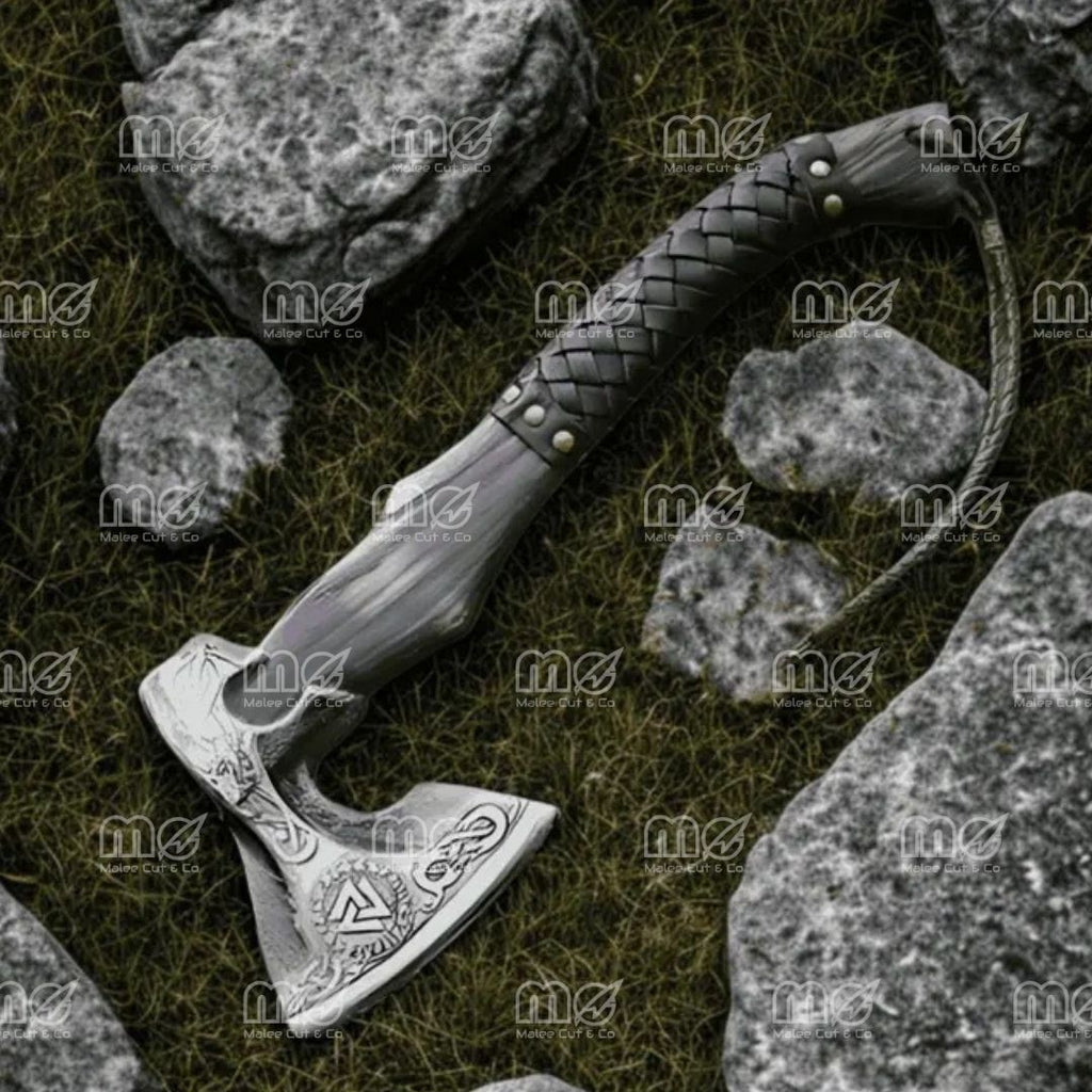 Premium Custom Carbon Steel Hand-Forged Viking Axe