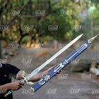 Handmade Witcher 3 Wild Hunt Feline Steel Sword – Geralt of Rivia Replica, Cosplay Prop & Collector’s Gift