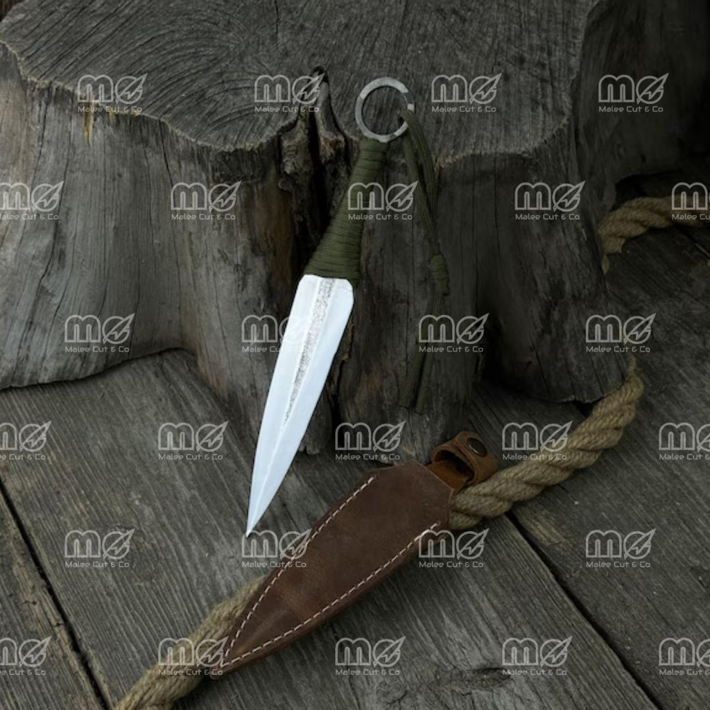 Hand-Forged Throwing Knife – Unsharpened Balanced Blade in 52100 Carbon Steel