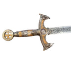 Hand Forged Damascus Steel Rapier Sword With Leather Sheath