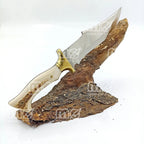 Custom Handmade Hunting Knife With Stag Horn Handle