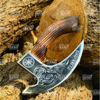 Hand Forged Viking Pizza Cutter Axe