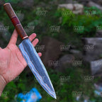 Copper Damascus Fillet Knife Set | Handmade Cu Mai Chef Knife