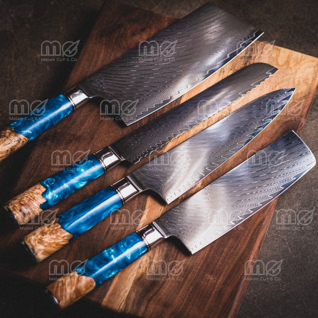 8-Piece VG-10 Japanese Steel Kitchen Knife Set