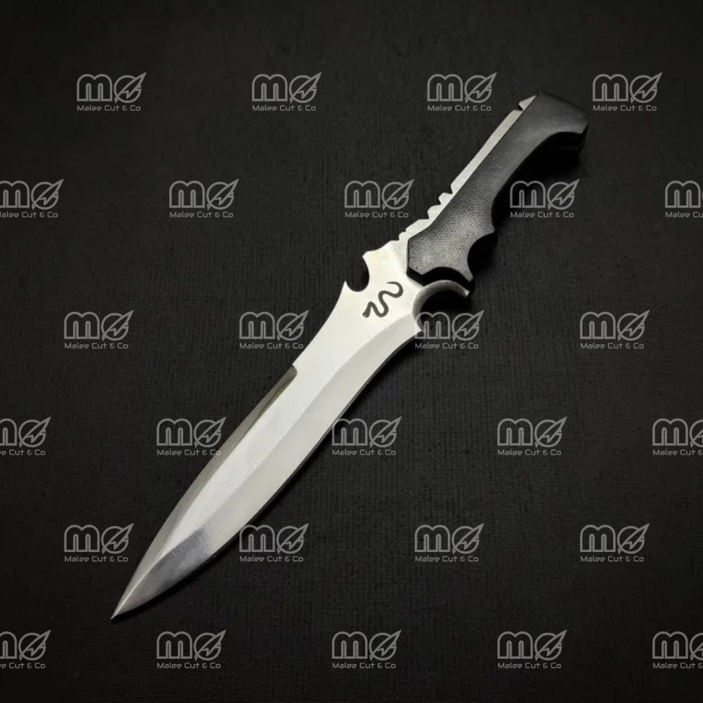 Jack Krauser Replica Hunting Knife – Premium RE4 Remake Prop With Leather Sheath