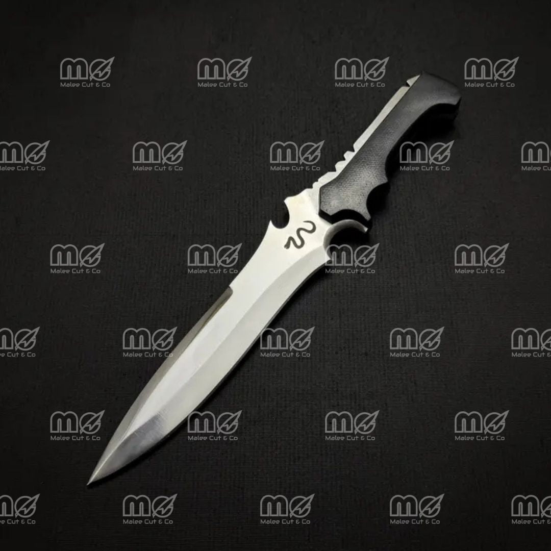 Jack Krauser Replica Hunting Knife – Premium RE4 Remake Prop With Leather Sheath