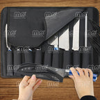 9PCS Japanese Damascus Pattern Kitchen Knife Set