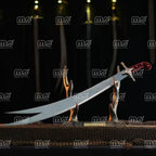 Handmade Zulfiqar Sword – Traditional Carbon Steel Imam Ali Sword With Velvet Handle