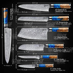 7-Piece Japanese VG10 Chef Knife Set