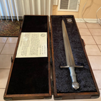 Custom Forged 31" Medieval Sword – Handcrafted Carbon Steel with Osage Orange Handle