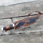 Handmade Damascus Steel Hunting Knife With Stag Antler Handle