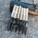 6-Piece Handmade Carbon Steel Steak Knife Set