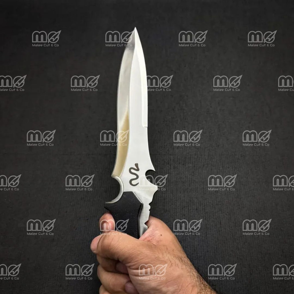 Jack Krauser Replica Hunting Knife – Premium RE4 Remake Prop With Leather Sheath